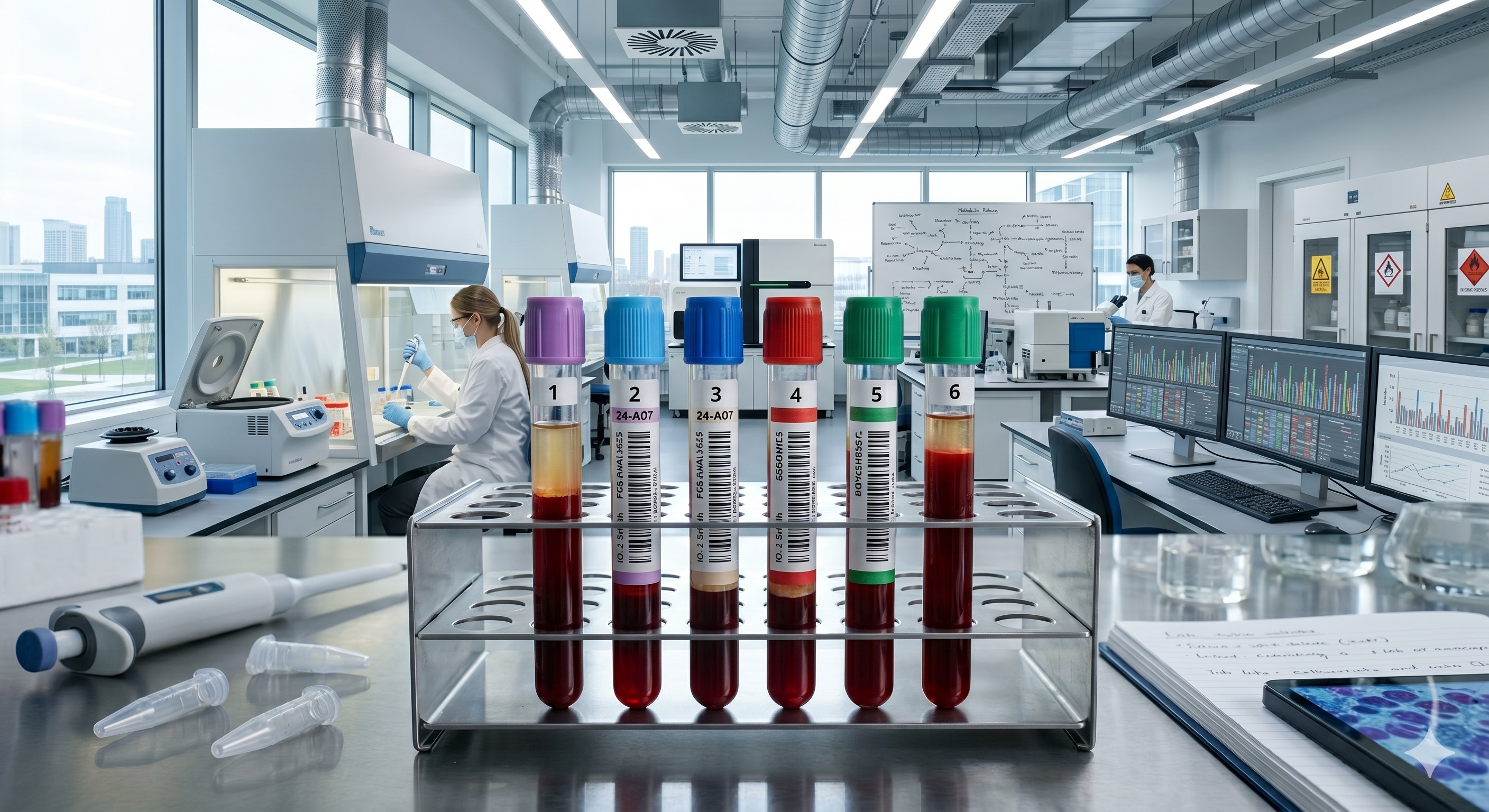 Laboratory test tubes